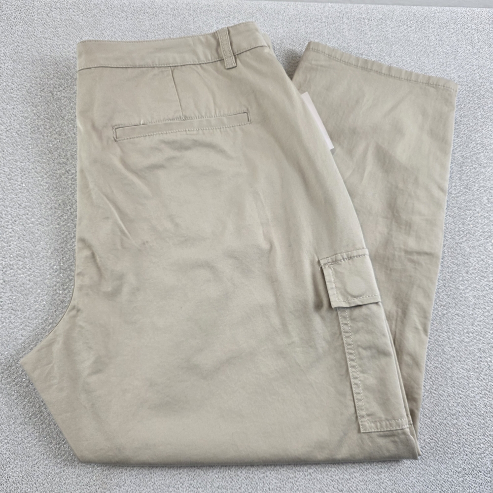 NEW Coldwater Creek Natural Fit Slim Leg Zippered Crop Pants Wmn's 16